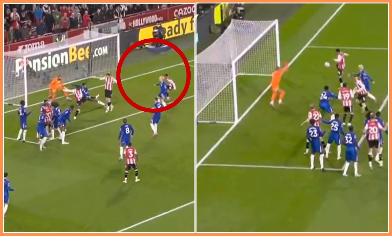 Alejandro Garnacho lost his man for Brentford's equaliser against Chelsea