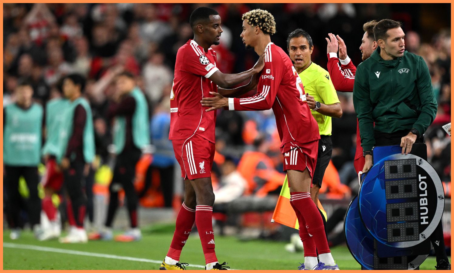 Liverpool strikers Isak and Ekitike