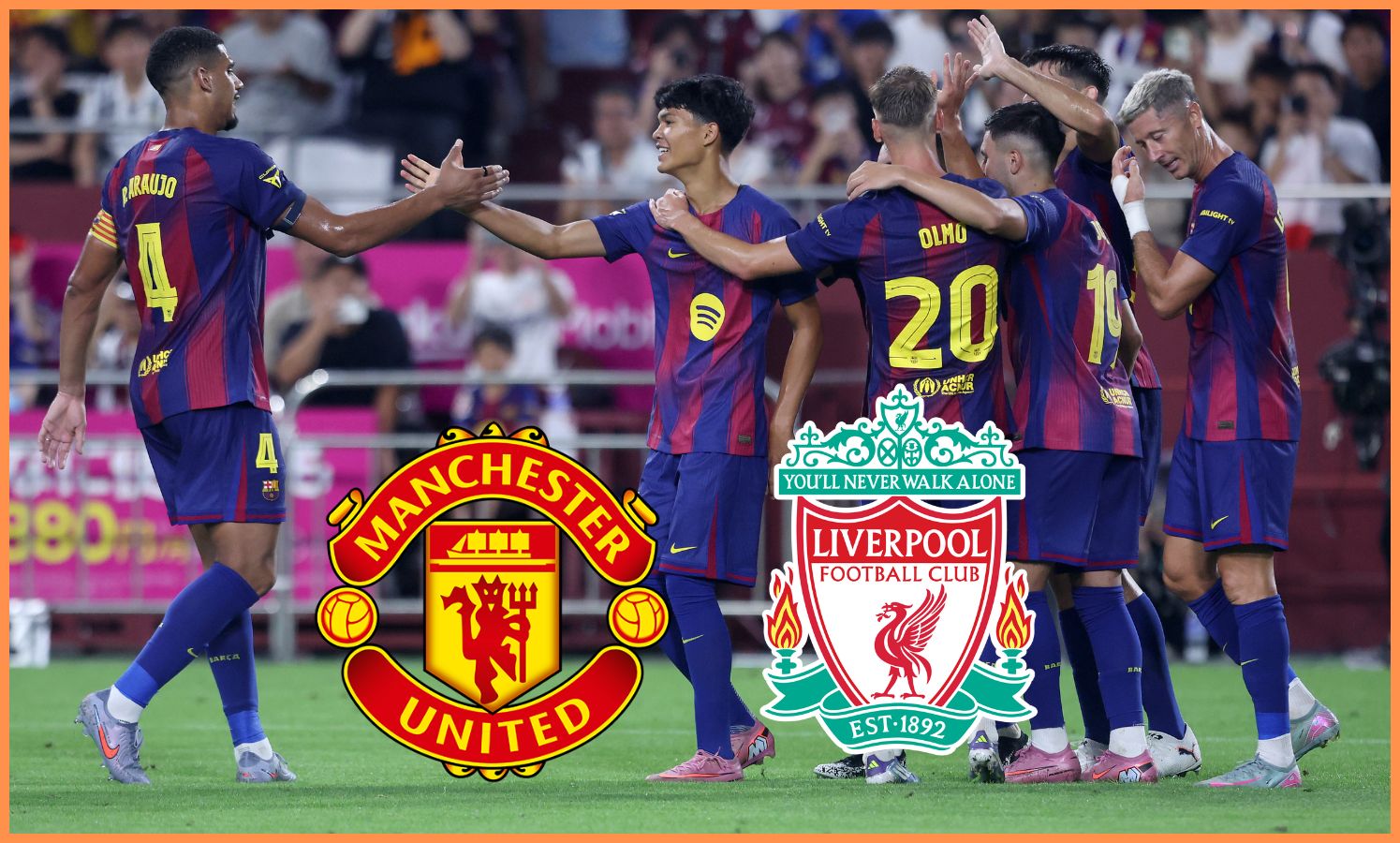 Dro Fernandez celebrates with his Barcelona teammates