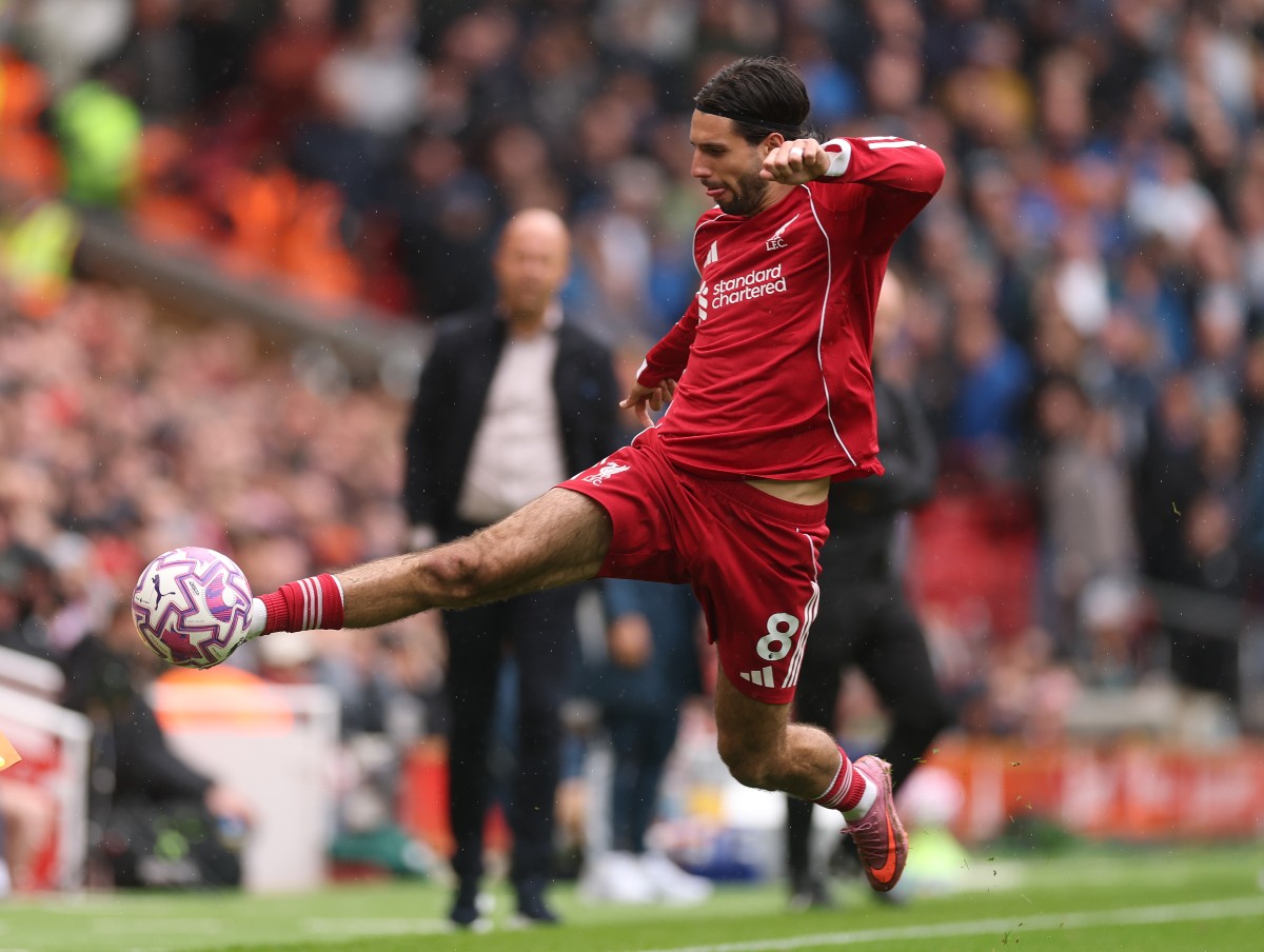 Dominik Szoboszlai in action for Liverpool