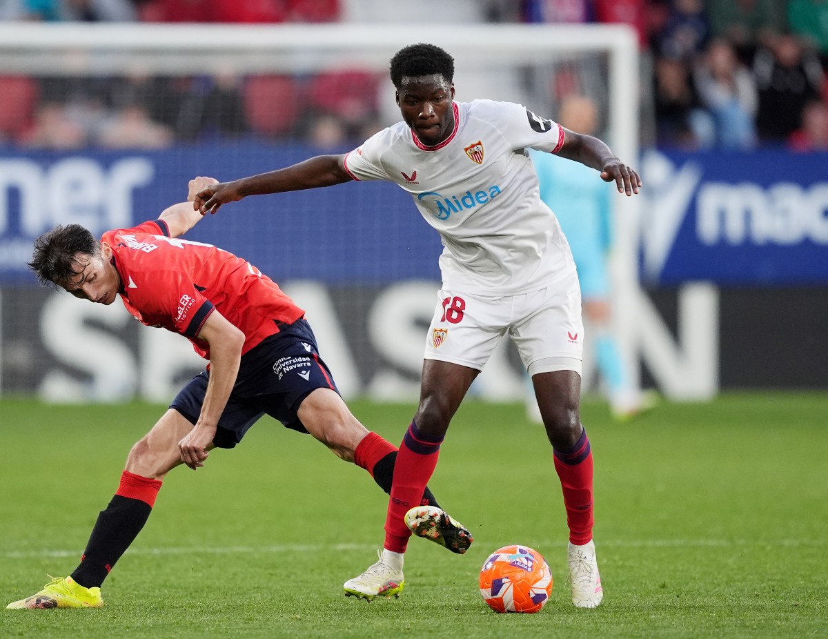 Lucien Agoume in action for Sevilla
