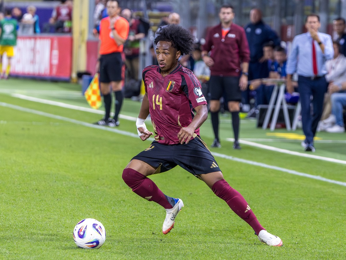 Malick Fofana in action for Belgium