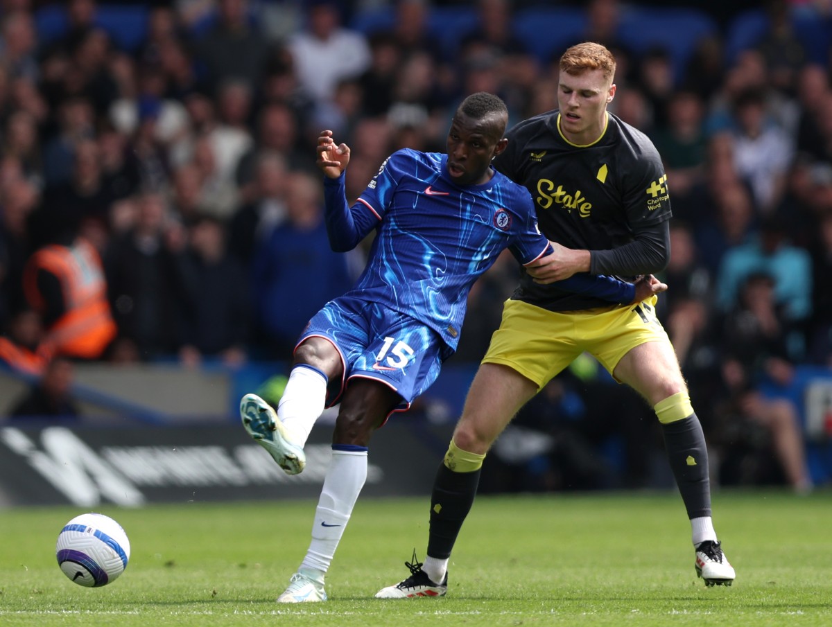 Nicolas Jackson in action for Chelsea vs Everton last season