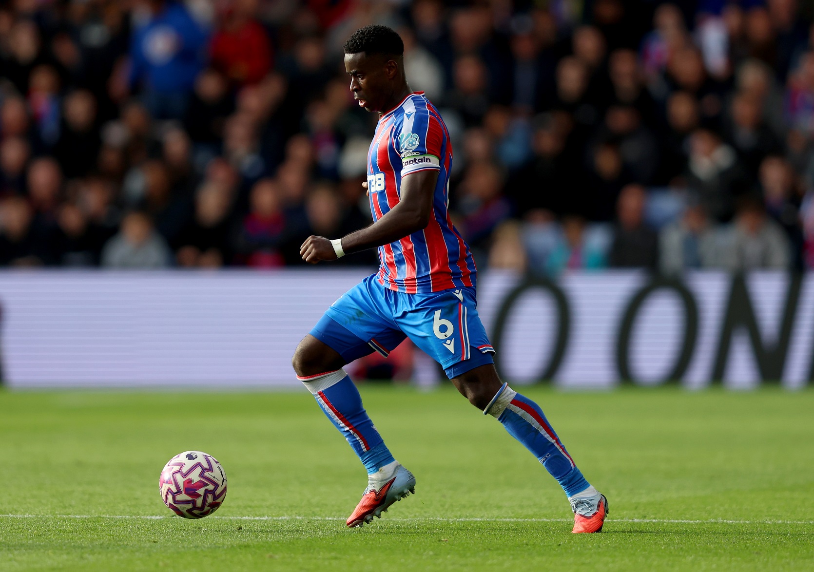 Marc Guehi of Crystal Palace in action