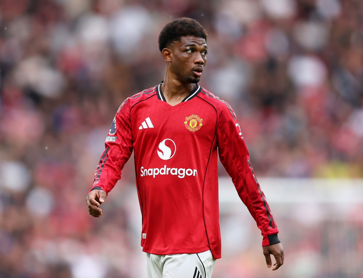 Amad Diallo in action for Manchester United