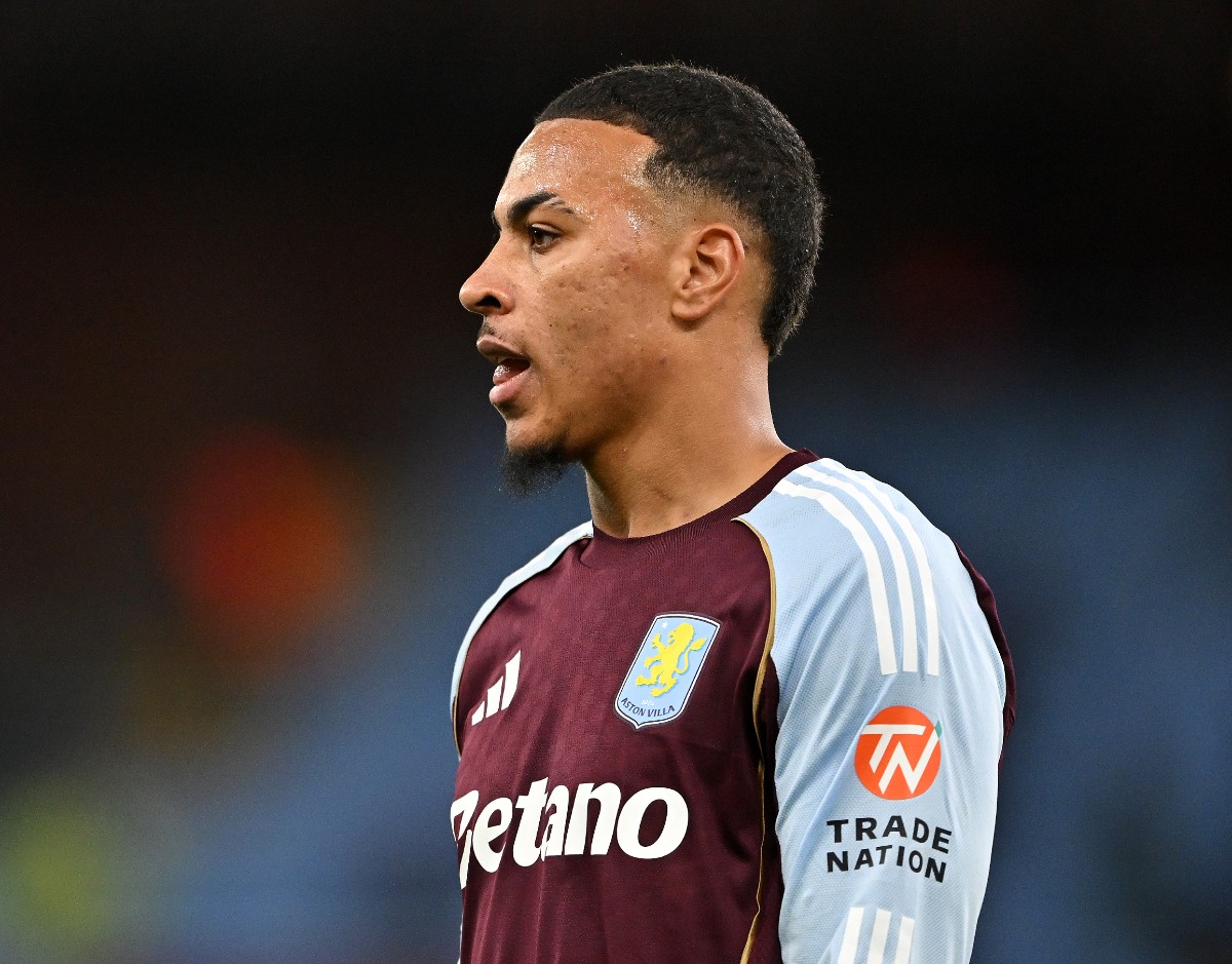Aston Villa attacking midfielder Morgan Rogers in action