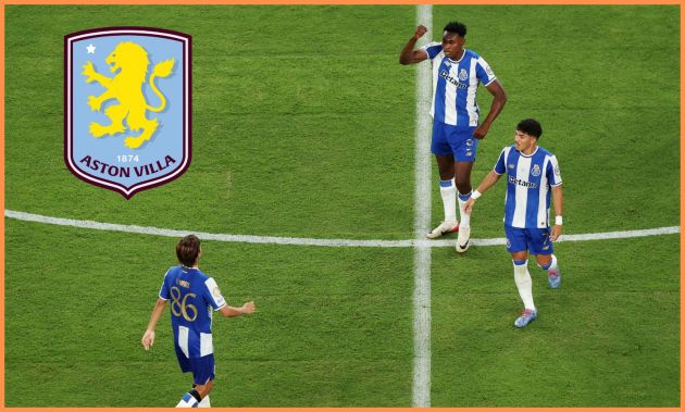 Samu Aghehowa with his Porto teammates