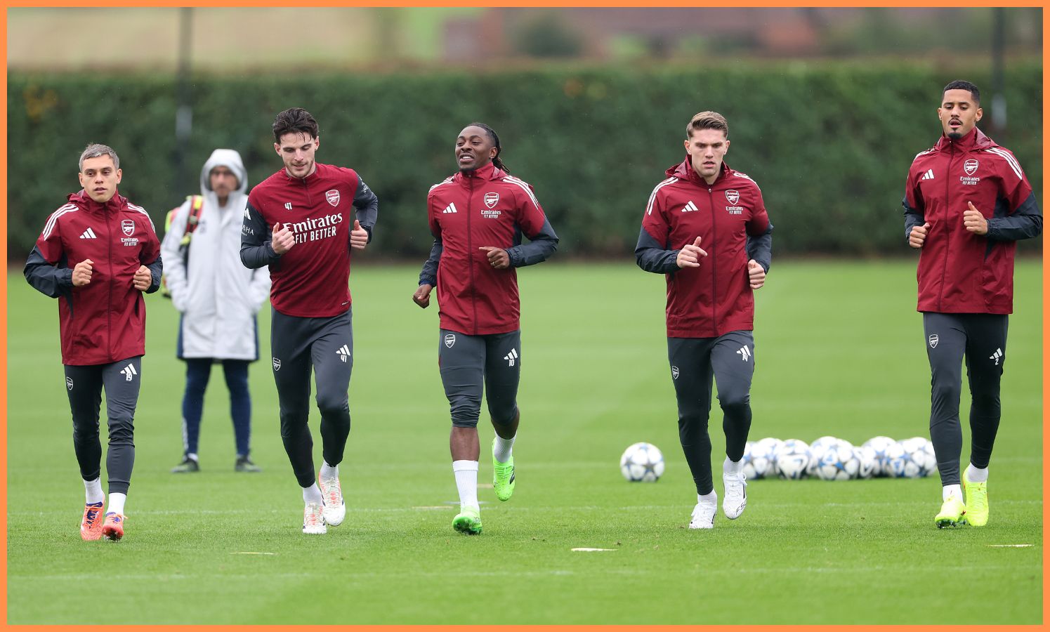 Viktor Gyokeres in Arsenal training