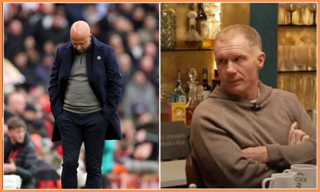 Arne Slot and Paul Scholes