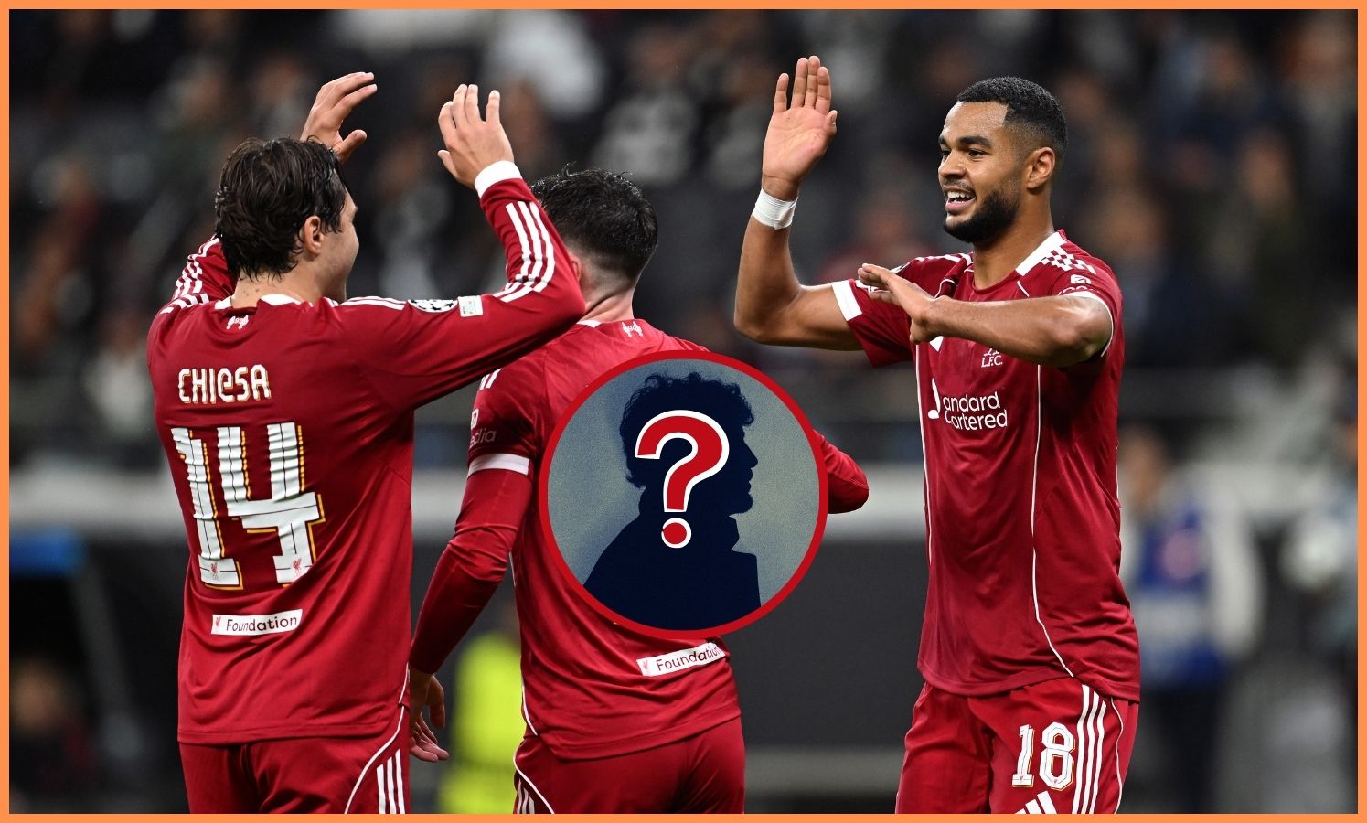 Federico Chiesa, Andrew Robertson, and Cody Gakpo