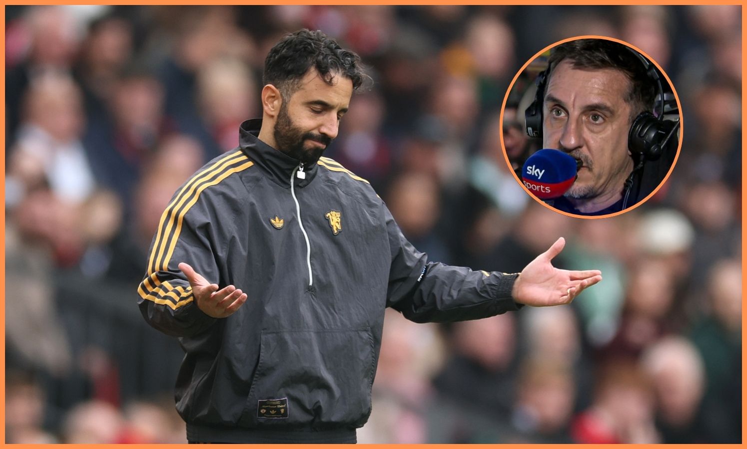 Ruben Amorim and Gary Neville
