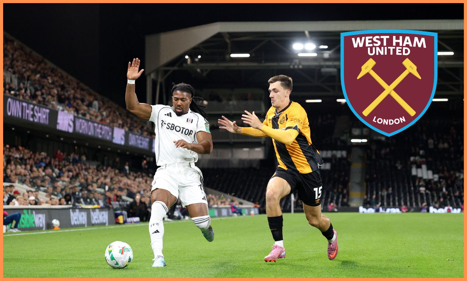 Adama Traore in action for Fulham against Cambridge United