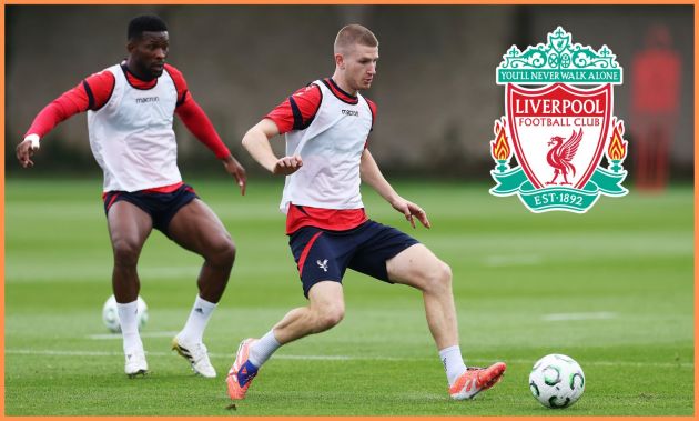 Adam Wharton in Crystal Palace training