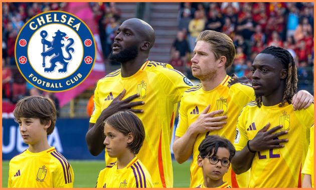 Romelu Lukaku and Kevin De Bruyne lining up for the Belgium national team