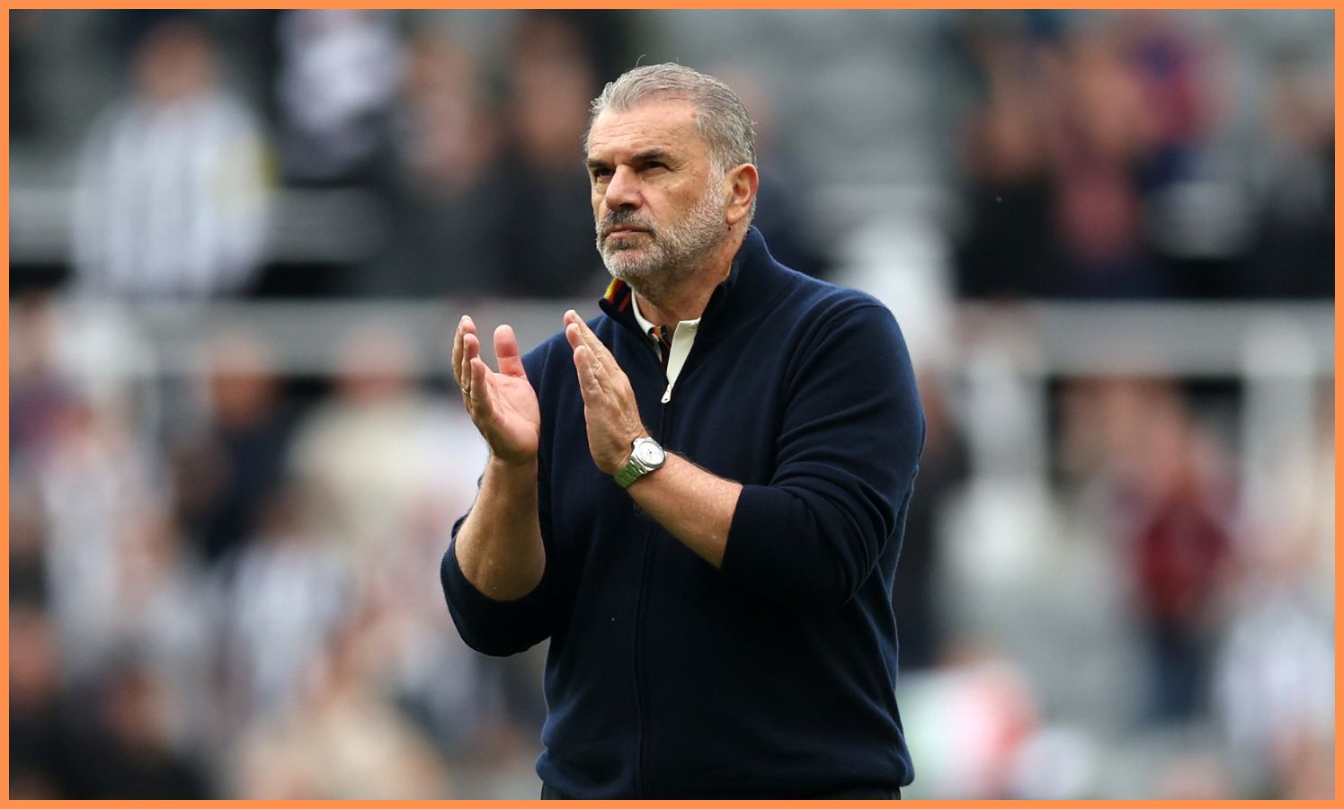 Nottingham Forest manager Ange Postecoglou acknowledges the fans