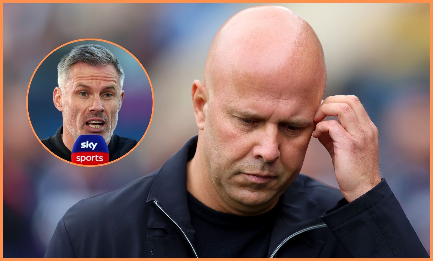Arne Slot and Jamie Carragher