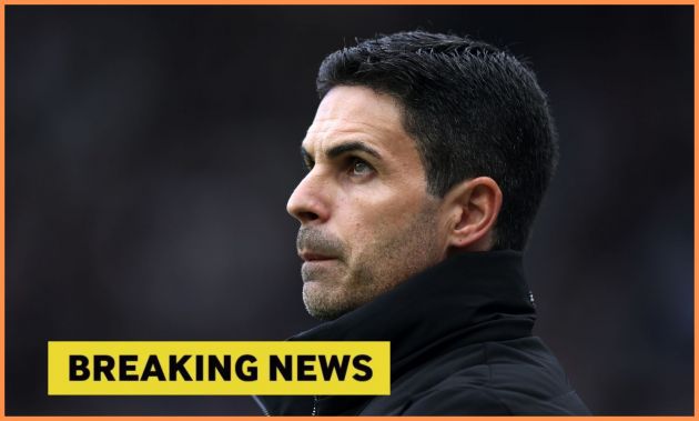 Arsenal manager Mikel Arteta looks on during the Newcastle game