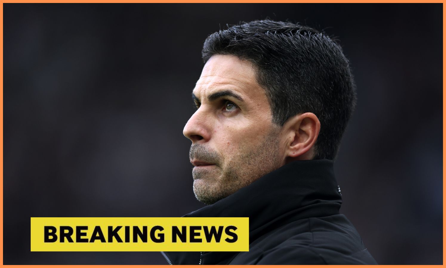 Arsenal manager Mikel Arteta looks on during the Newcastle game