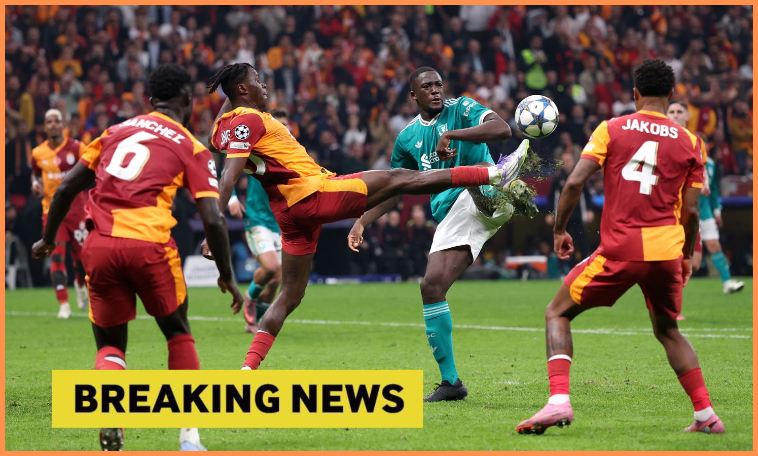Ibrahima Konate in action for Liverpool vs Galatasaray