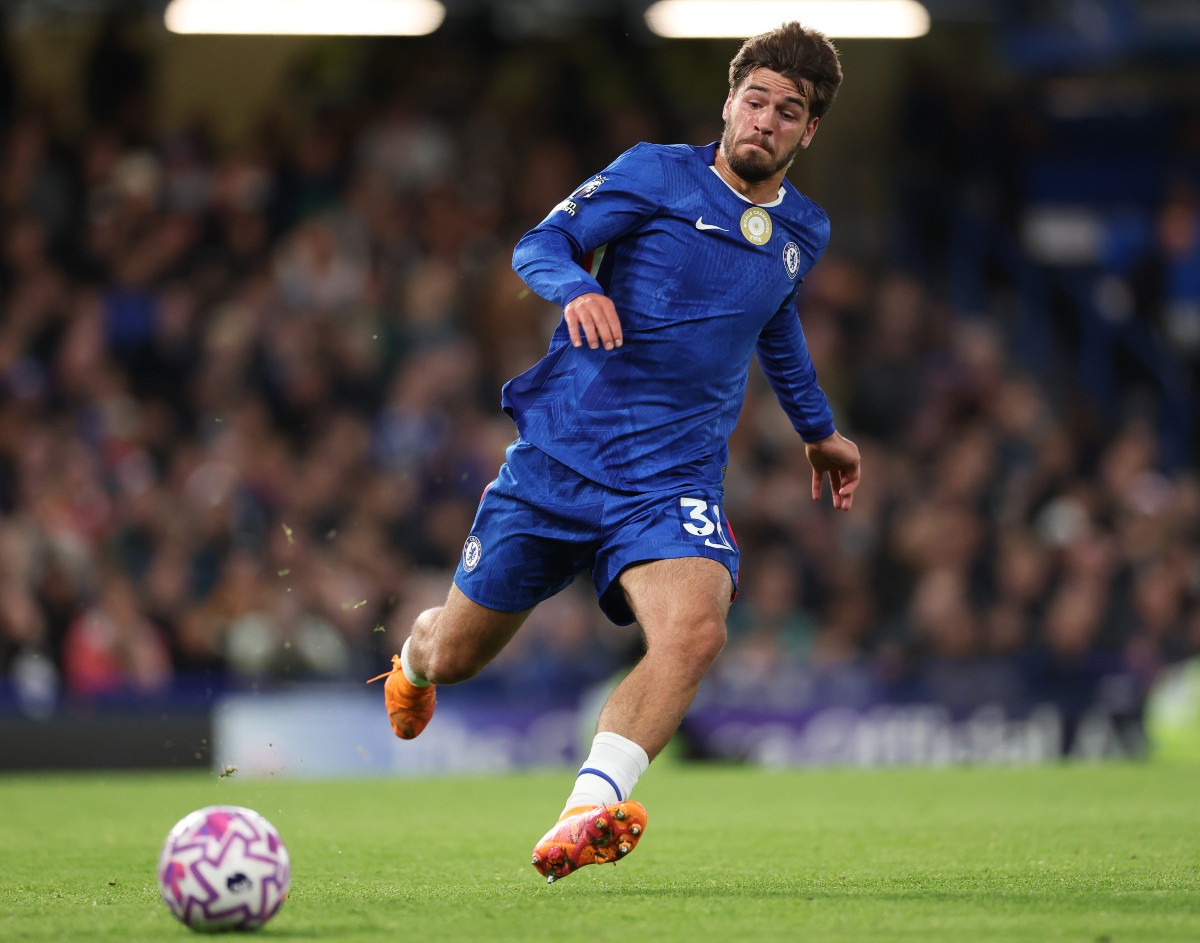 Marc Guiu in action for Chelsea
