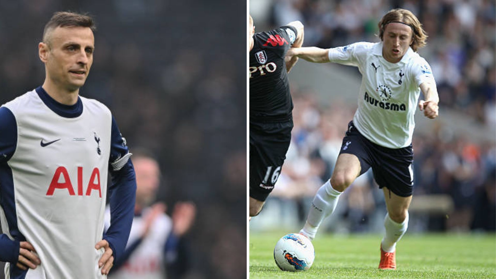 Split image of Dimitar Berbatov and Luka Modric
