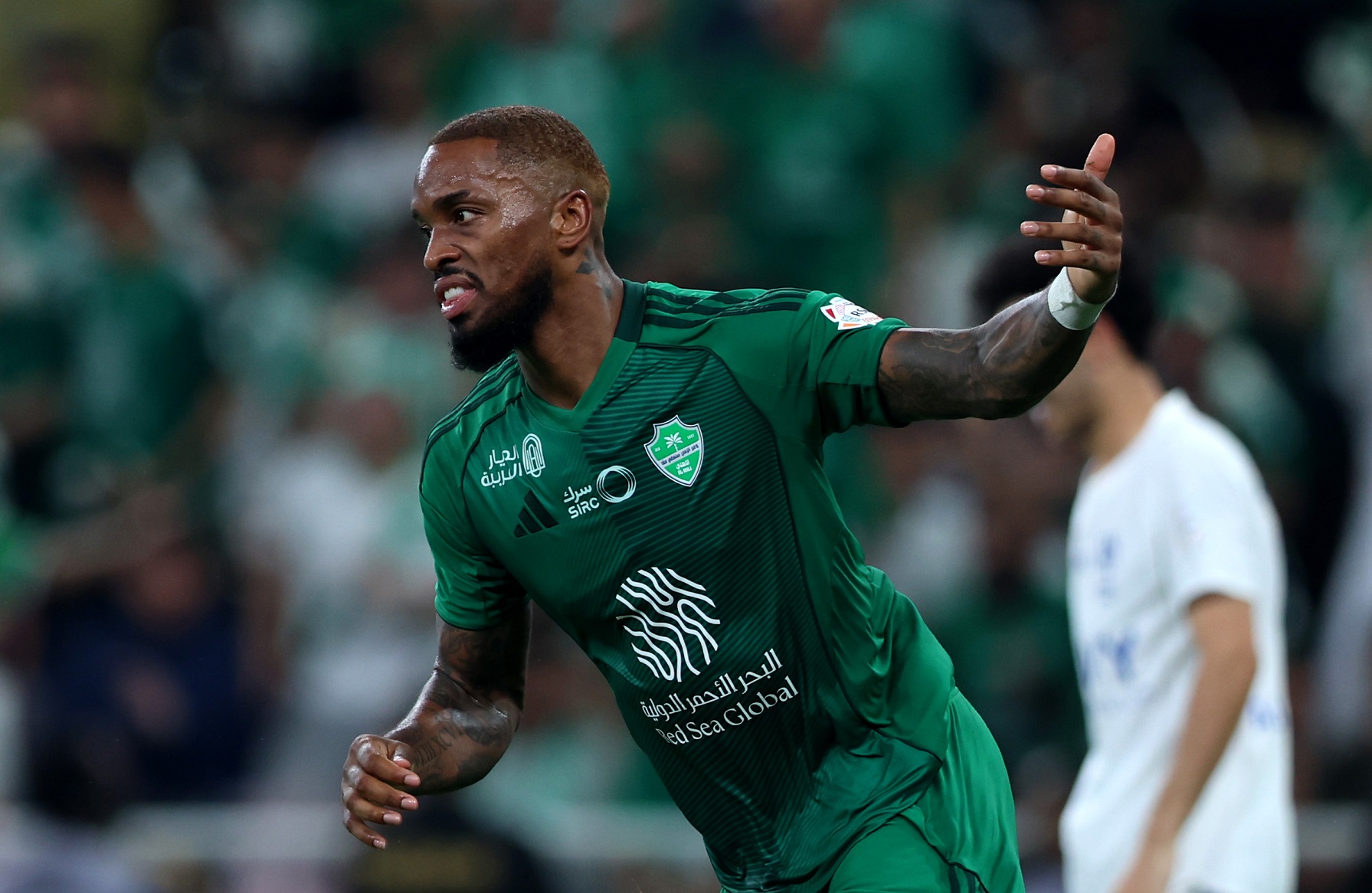 Ivan Toney of Al Ahli celebrates scoring