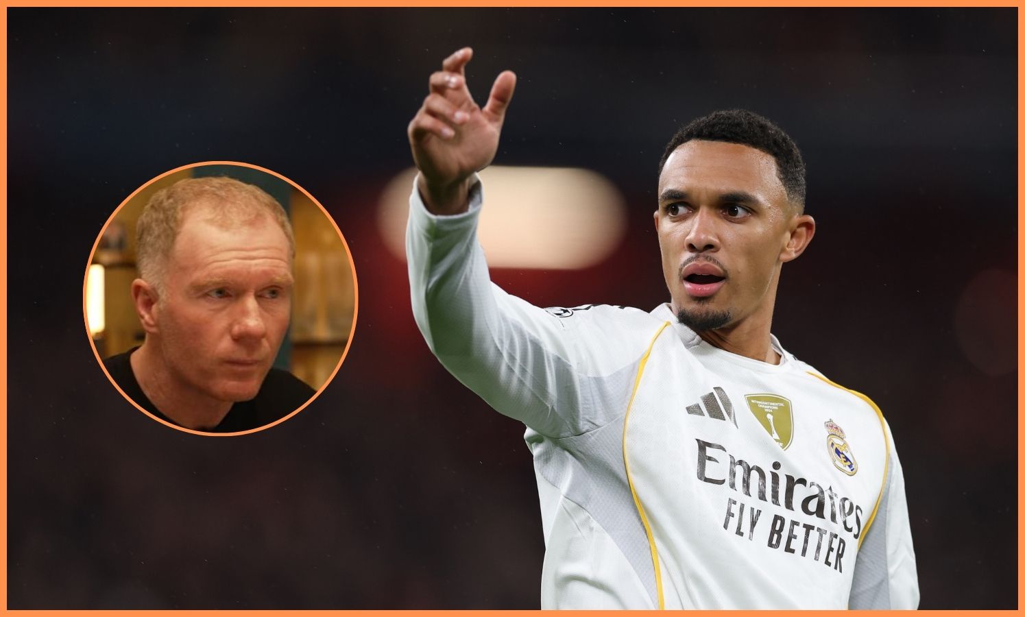 Trent Alexander-Arnold and Paul Scholes