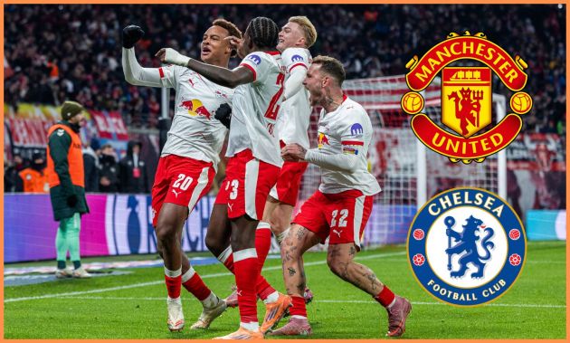 Assan Ouedraogo celebrates scoring for RB Leipzig