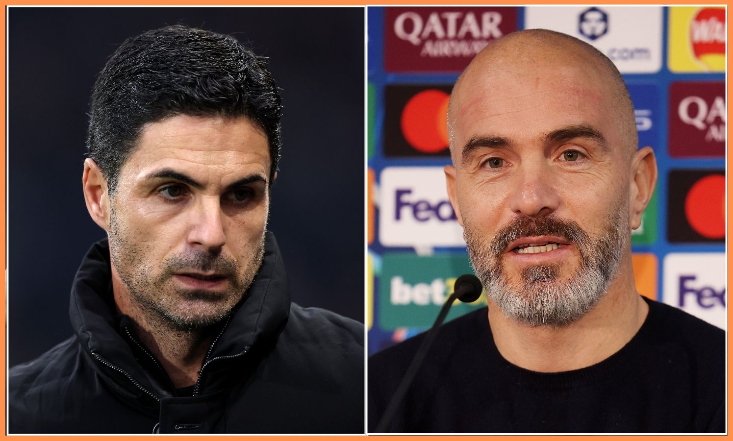 Mikel Arteta and Enzo Maresca