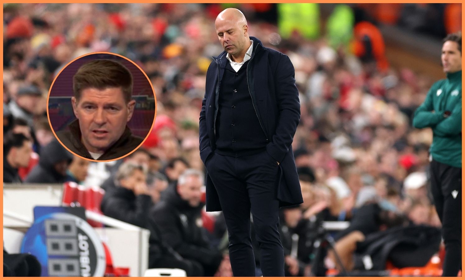 Arne Slot and Steven Gerrard