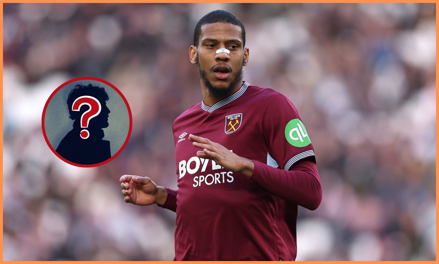 Jean-Clair Todibo in action for West Ham