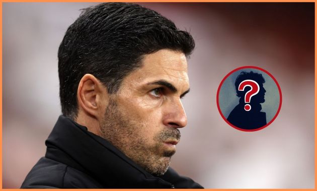 Close-up of Arsenal manager Mikel Arteta