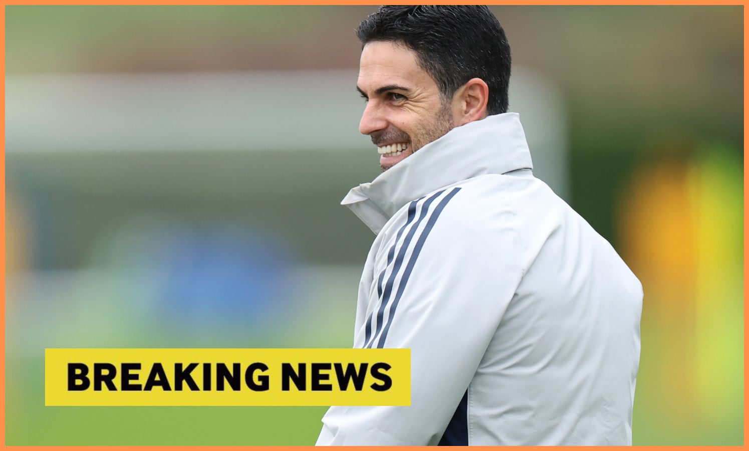 Arsenal manager Mikel Arteta at a training session