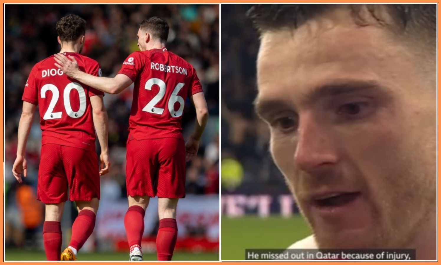 Diogo Jota and Andrew Robertson