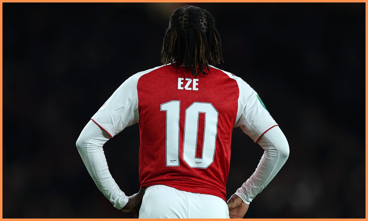 Arsenal attacking midfielder Eberechi Eze in action