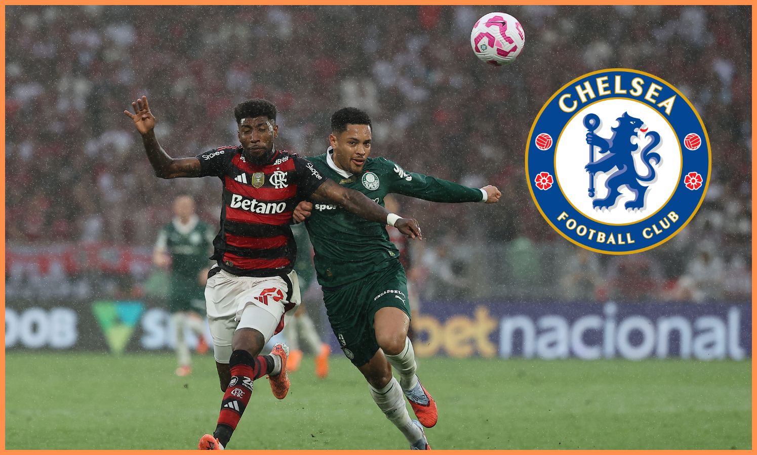 Vitor Roque in action for Palmeiras