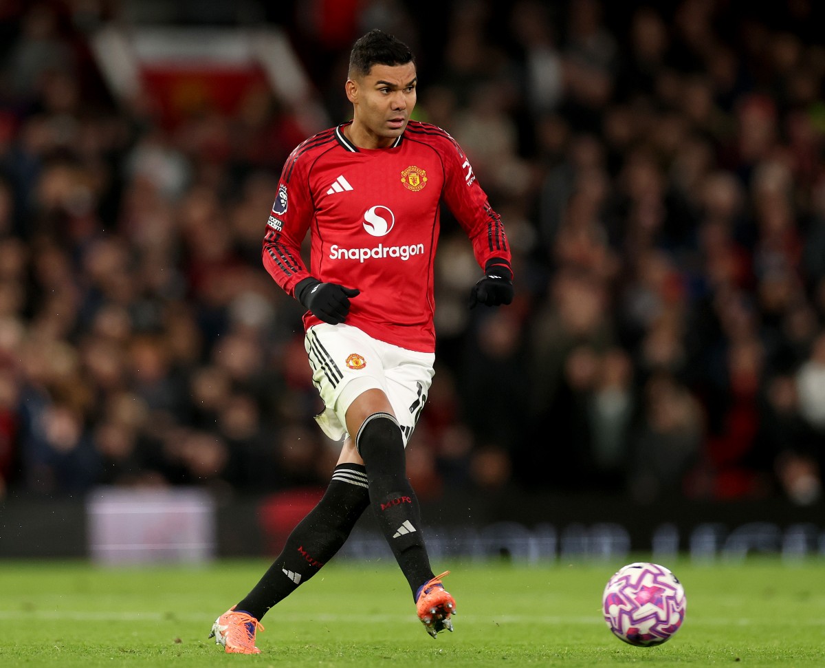 Casemiro in action for Manchester United