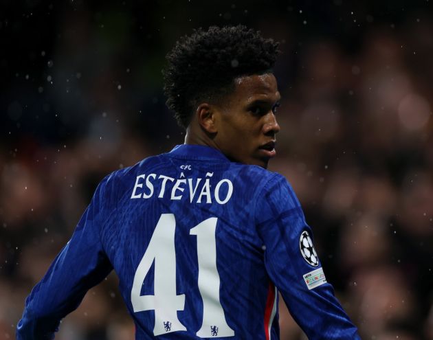 Estevao in action for Chelsea