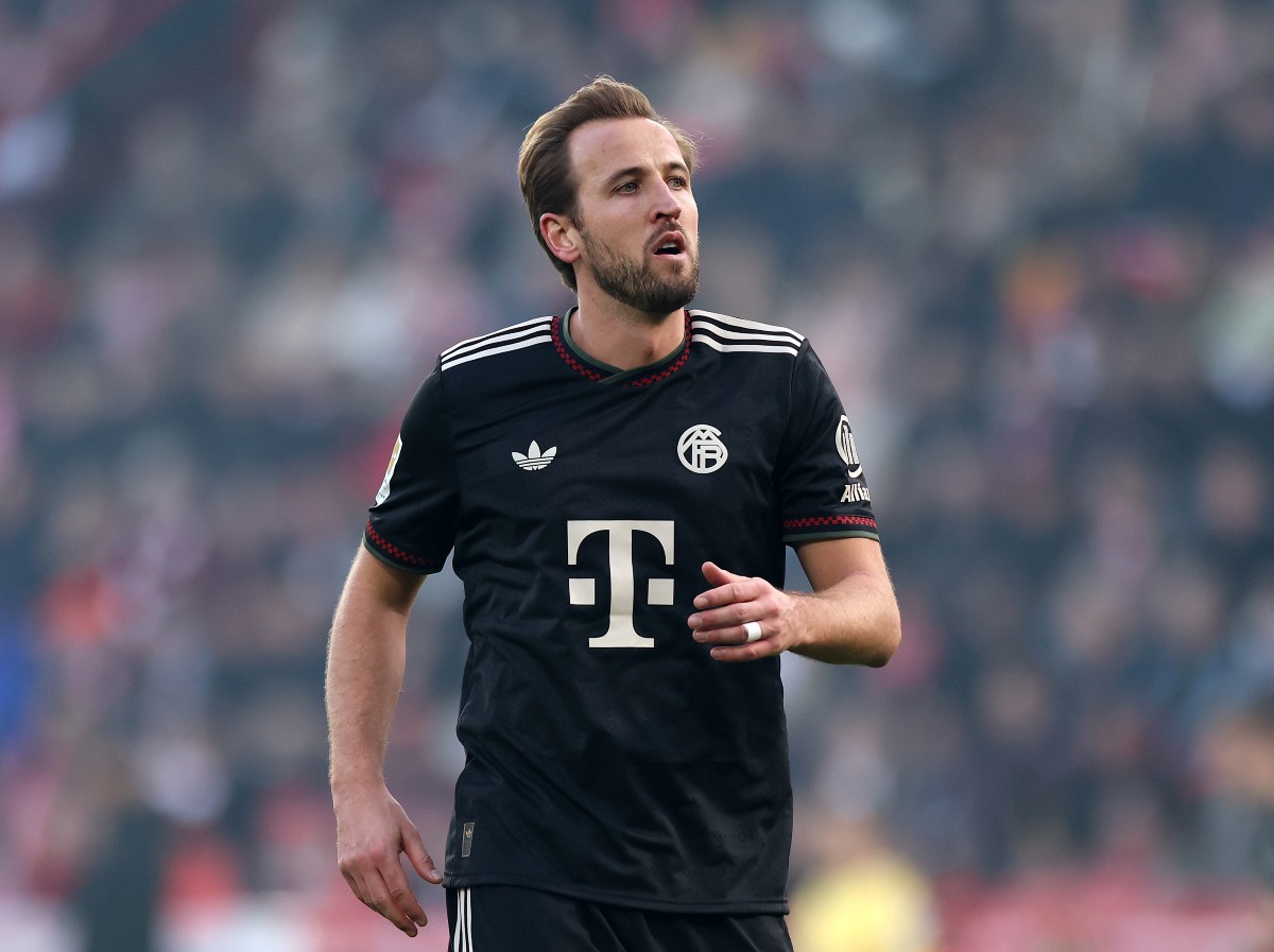 Harry Kane in action for Bayern Munich