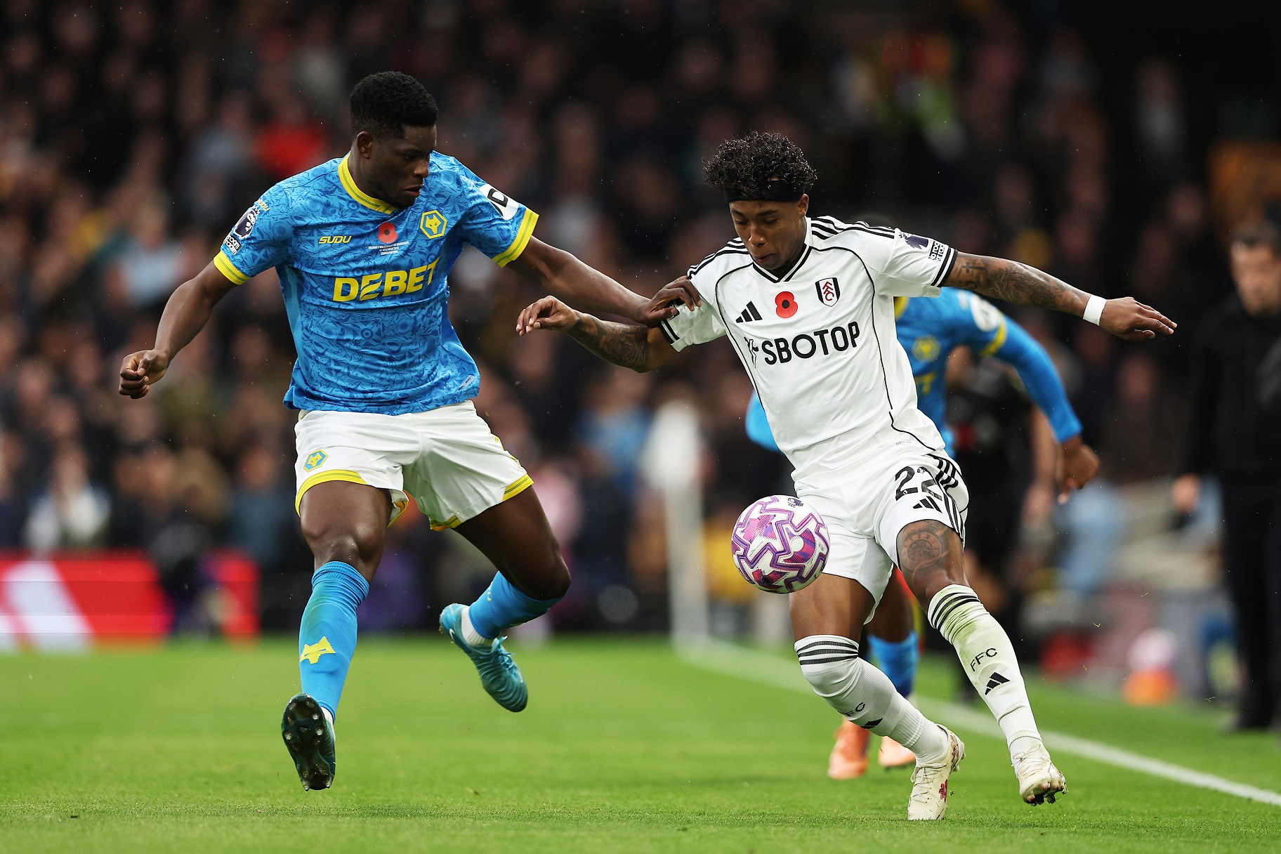 Kevin of Fulham in action