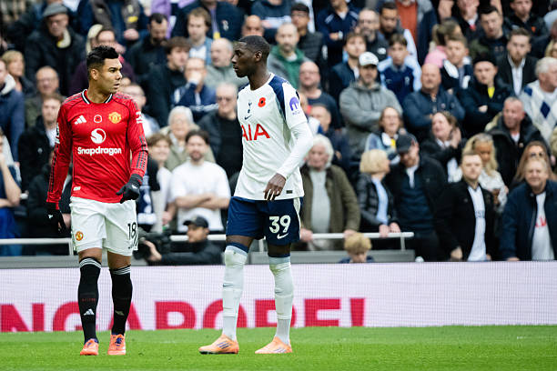 Kolo Muani in action for Tottenham