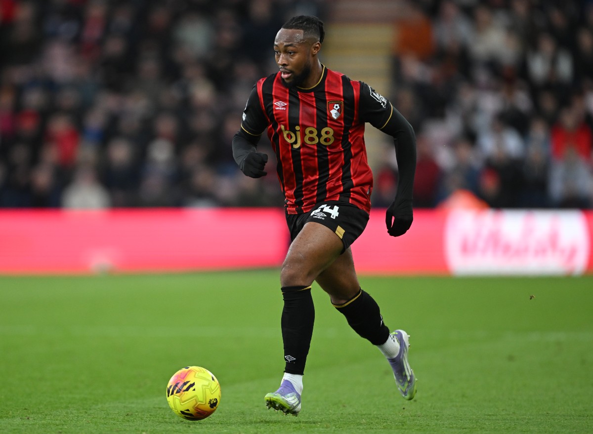 Antoine Semenyo in action for Bournemouth against Chelsea