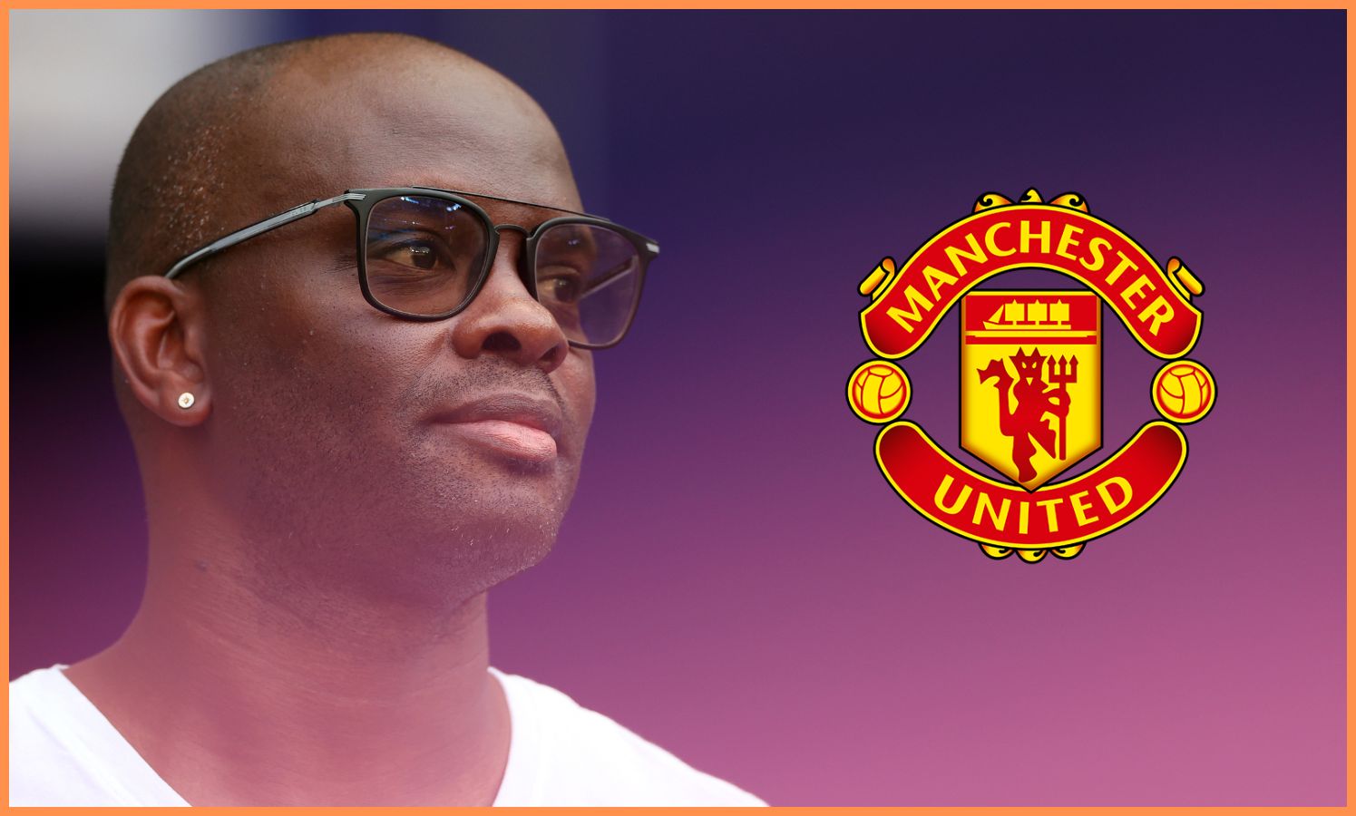 Louis Saha looks on