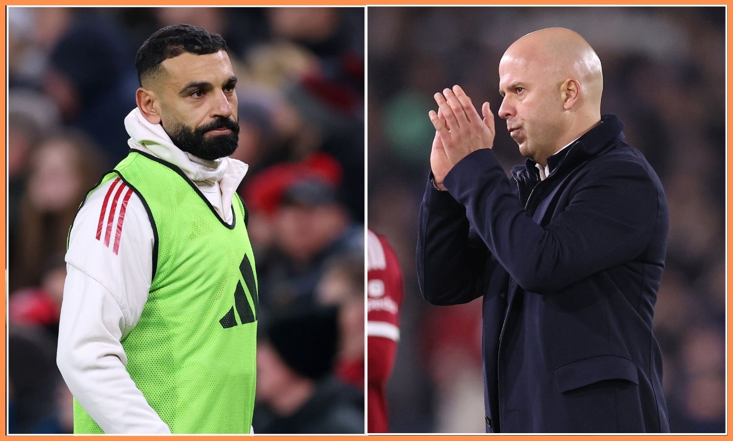Mohamed Salah and Arne Slot