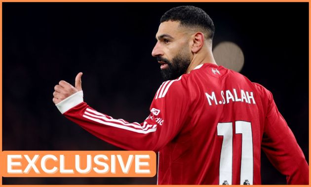 Mohamed Salah of Liverpool, plus 'exclusive' banner