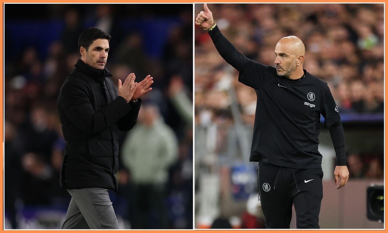 Mikel Arteta and Enzo Maresca