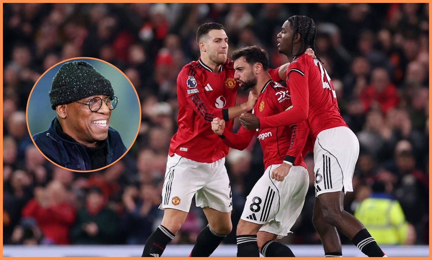 Bruno Fernandes and Ian Wright