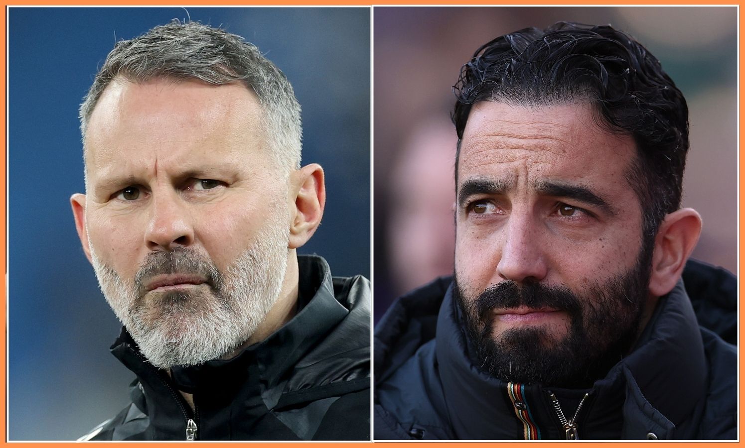 Ryan Giggs and Ruben Amorim