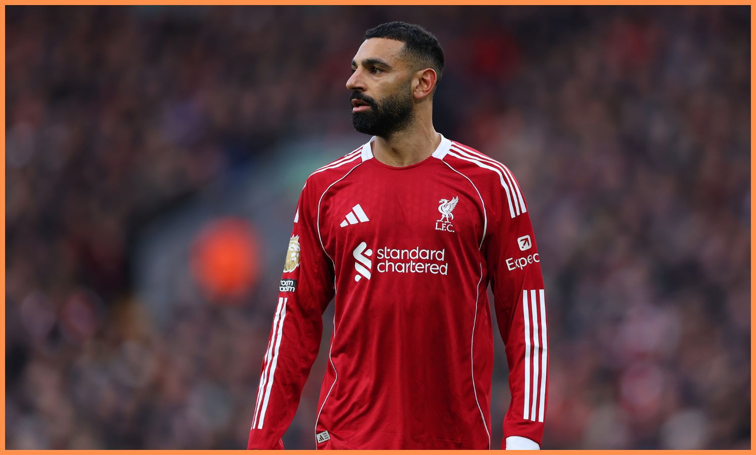 Liverpool's Mohamed Salah in action