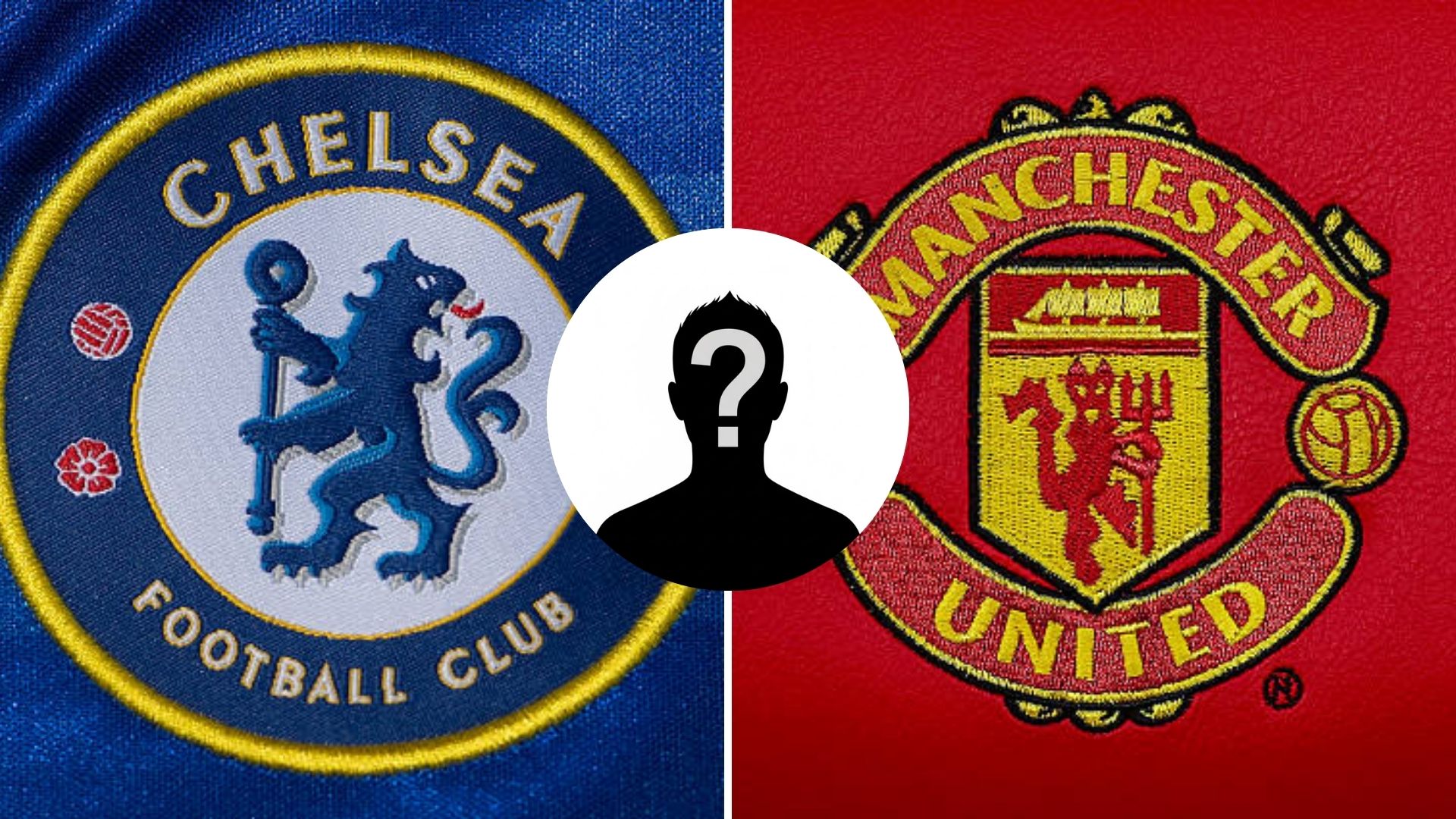 Split image of Chelsea and Man United badge